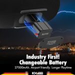 Blaupunkt Atomik Knightz 45K | Advanced DSP Tech I 27,000mAh I Neon Lights I Wireless Mic 450 W Bluetooth Party Speaker  (Black, 2.0 Channel) - Image 4