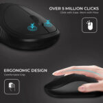 Bestor Glide 7 Wireless Mouse 2.4GHz with USB Nano Receiver 1000 DPI Optical Tracking Wireless Ergonomic Optical Gaming Mouse - Image 3