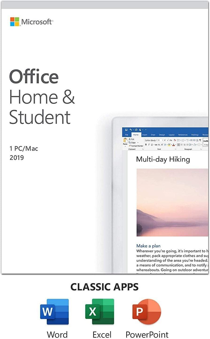 MICROSOFT Office Home & Student 2019 - One Time Purchase (1 User/PC, Lifetime Validity)