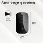 HP Z3700 /Slim form with USB receiver,16 month battery life, 1200DPI Wireless Ambidextrous Optical Mouse - Image 2